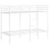 Bunk Bed without Mattress White 90x200 cm Steel
