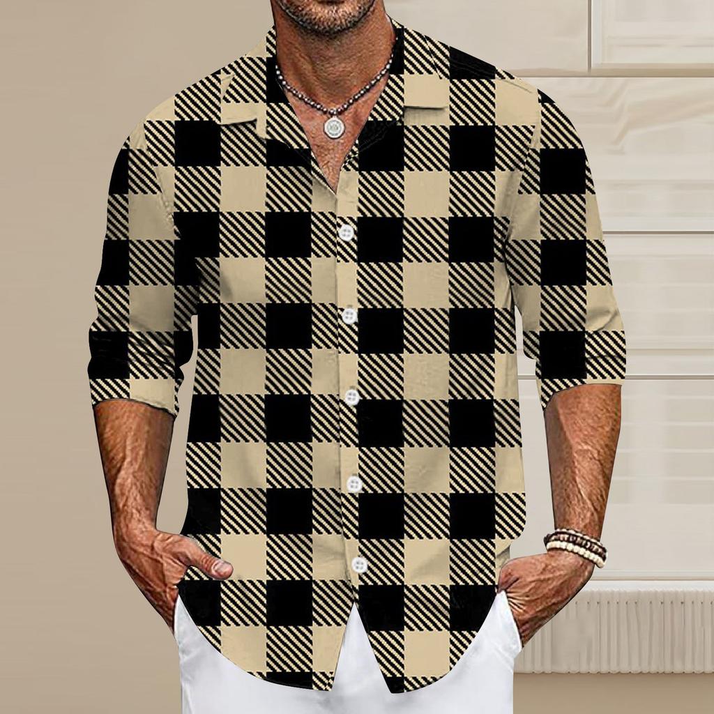 Мужская летняя новая свободная рубашка с длинным рукавом с принтом, кардиган, пляжная рубашка