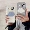 Роскошный плюшевый чехол для мобильного телефона из кроличьего меха, совместимый с Apple 15Promax, 12, 11, 13 - Идеально подходит для осени/зимы.