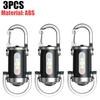 Mini Flashlight Rechargeable LED Keychain Flashlight 3-in-1 Waterproof Keychain Flashlight with Multiple Lighting Modes for Camping Daily Use
