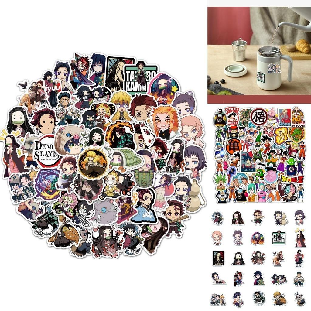 50-piece Unique Japanese Anime "demon Slayer" Graffiti Stickers For Personalizing Luggage Skateboards And Notebooks Durable Stickers
