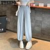 Women's Ice Silk Haren Pants Summer Loose Large Casual Straight Lantern Sports Pants