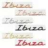 3D Металлические наклейки с буквами ibiza для автомобиля, эмблема на задний багажник, аксессуары