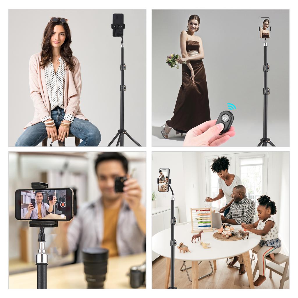 Andoer Портативный металлический светильник 210 см/83 дюйма, сверхмощный регулируемый штатив для фотосъемки, 1/4