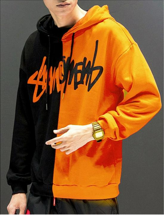 Мужская толстовка с капюшоном Claw Mark Black & White — модный хип-хоп-стиль для пар