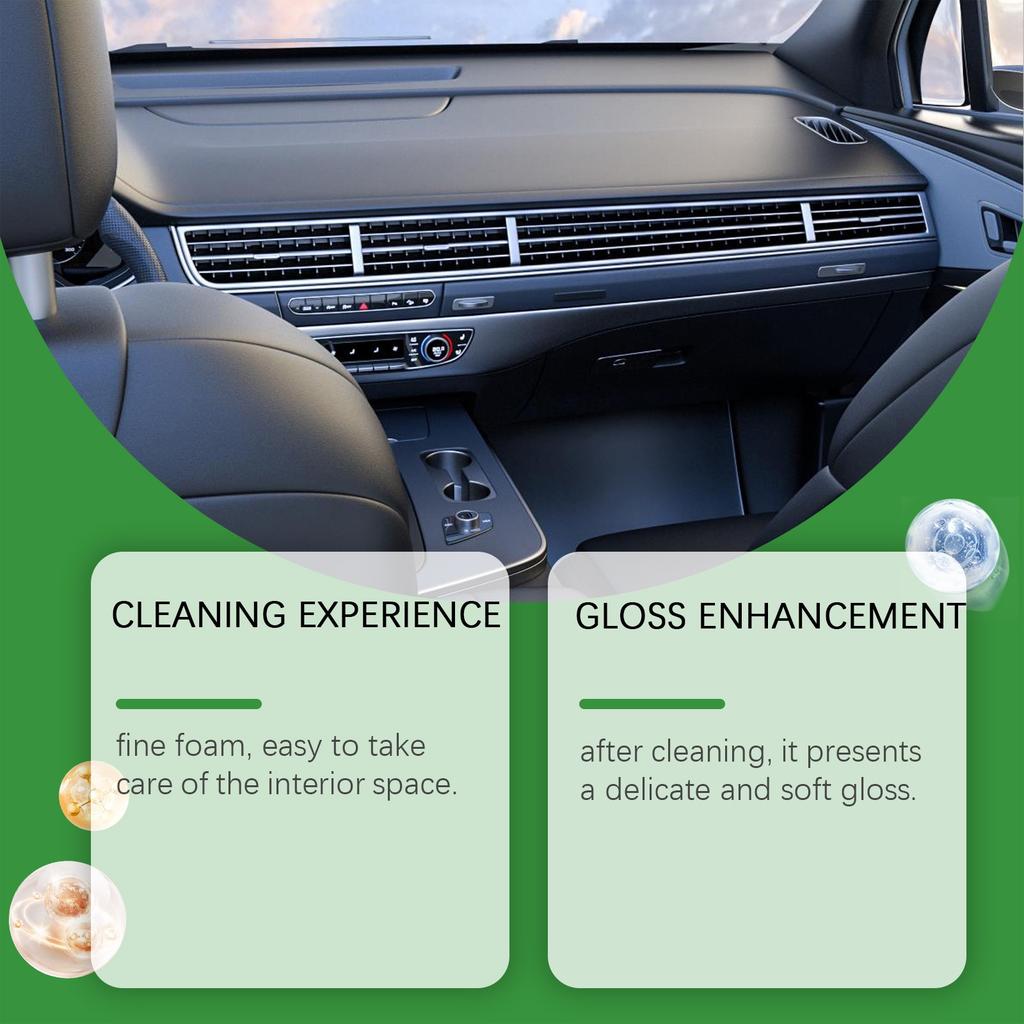 Car Interior Cleaner; Car Foam Cleaner; Car Dirt Cleaner; Fully Applicable To A Variety Of Interiors, Including Carpets And Seats(120ML)