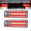 Ygmylandbb LED Truck Tail Sequential Flowing Turn Tail Brake Small Turn Rear Combination Lights for and Square Universal Vehicle Inspection Set of 2