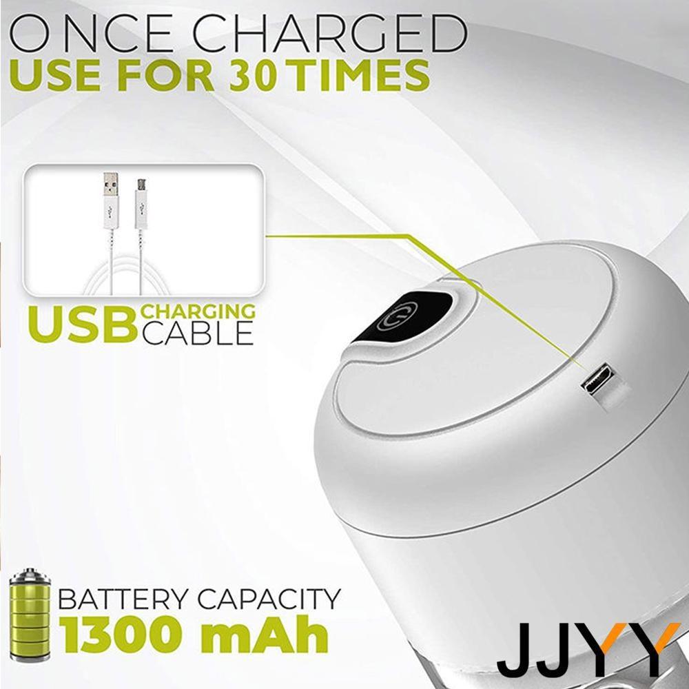 Портативный мини-измельчитель с 3-слойными лезвиями, умный электрический пресс-давилка с зарядкой от USB на 250 мл для измельчения чеснока, фарша, лука, специй и т. д.