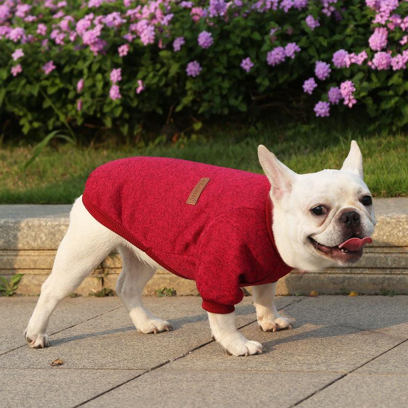 Pet Clothes for Small Medium Dogs, French Bulldog Pug Cat Sweater, Dog Outfits Winter Warm Clothes