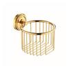 European Gold All-Copper Bathroom Towel Rack & Accessories Set