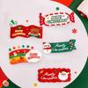 Cartoon Snowman Side Clip Elk Christmas Hair Clip Kawali Acrylic Hair Clip  Daily
