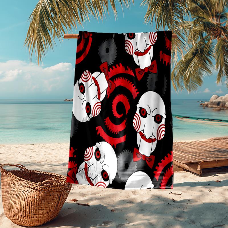 Saw Movie Fashion Beach Towel: Ideal for Summer Adventures Soft, absorbent and quick drying suitable for swimming and bathing