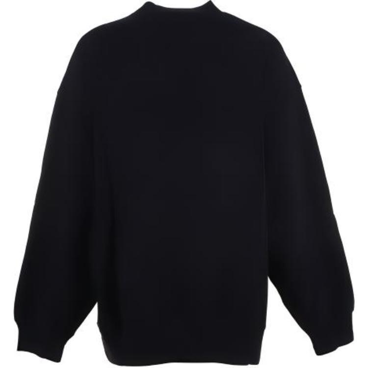 Balenciaga Sporty B Crest Logo Crewneck Sweater 'Black' Men's 671125TLV60-1000