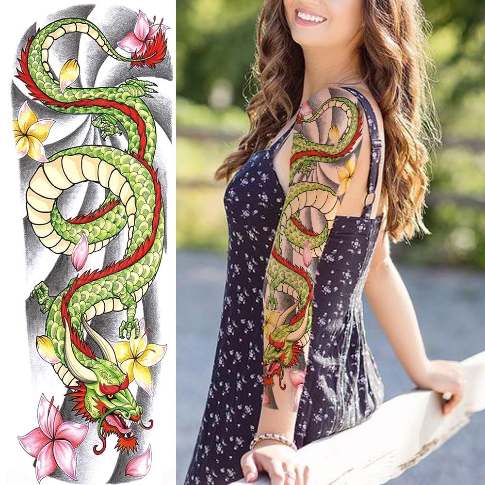 3D Солдат ВВС Вся Рука Временные Татуировки Наклейка Для Мужчин Женщин Взрослых Военный Корабль Компас Поддельный Рукав Татуировки Татуировки Бедро