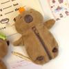 Animal Doll Tortoise Capybara Plush Pen Bag Large Capacity Capibara Plush Pencil Pouch Children