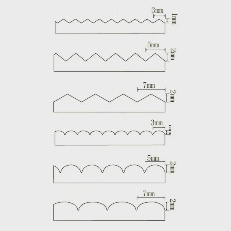 Ножницы для кружева из нержавеющей стали с зубцами и волнистым краем для пошива