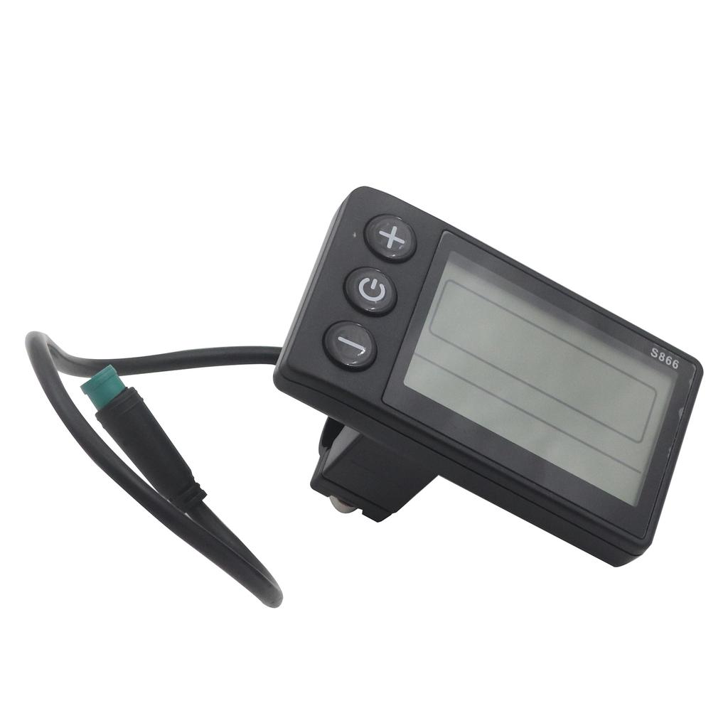 A03E-Electric Scooter Brushless Motor Controller 48V 21A+S866 LCD Display Dashboard Kit E-Scooter Replacement Parts Black+White