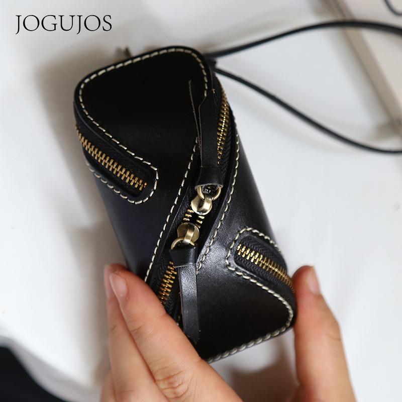 Новая кожаная ключница, ретро-модная ключница из кожи растительного дубления, многофункциональная ключница для семейного автомобиля