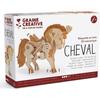 3D Mechanical Model - GRAINE CREATIVE WE ALL HAVE TALENT - Horse 14 Cm - Modeling - Child - 45 Pieces