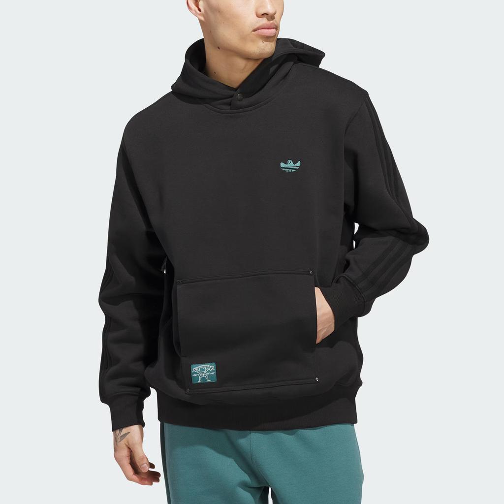 adidas Оригинальный худи Shmoofoil из плотного материала, удобный пуловер с капюшоном, толстовка с длинным рукавом, мужская толстовка JX5445