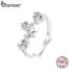925 Sterling Silver The Big Dipper Zircon Ring White Gold Plated Star Ring for Women Birthday Fine Jewelry Gift