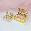 Wedding Plastic Transparent Crystal Gem Souvenir Candy Box Jewelry Storage Pirate Treasure Chest