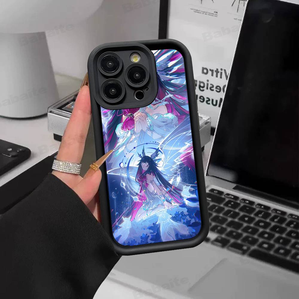 Чехол для телефона Genshin Impact Коломбина из ТПУ Для iphone 17 16 15 14 13 12 11 Pro Max Plus Чехол