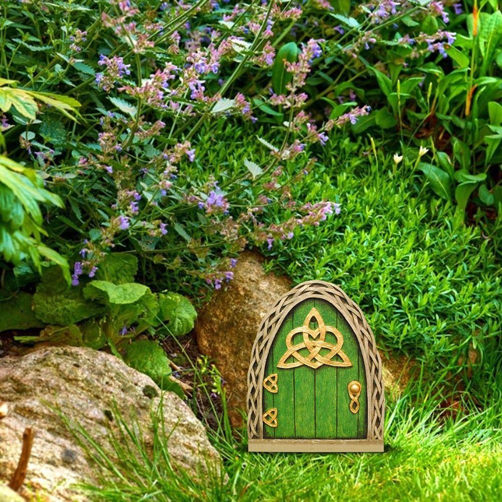 Wood Garden Decoration Wooden Decoration Ornaments Fairy Gate Tree Decoration Fairy Tale Courtyard