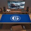 FC Schalke 04 Большой Коврик для Мыши Большой Игровой Коврик для Стола Нескользящий Коврик для Ноутбука Планшета Большой Коврик для Мыши XXL Коврик Мини-ПК Игровой Коврик с Заблокированным Краем