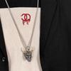 Street Vintage Dark Exaggerate Creative Ox Head Choker Clavicle Chain Man Necklace Wheat Chain