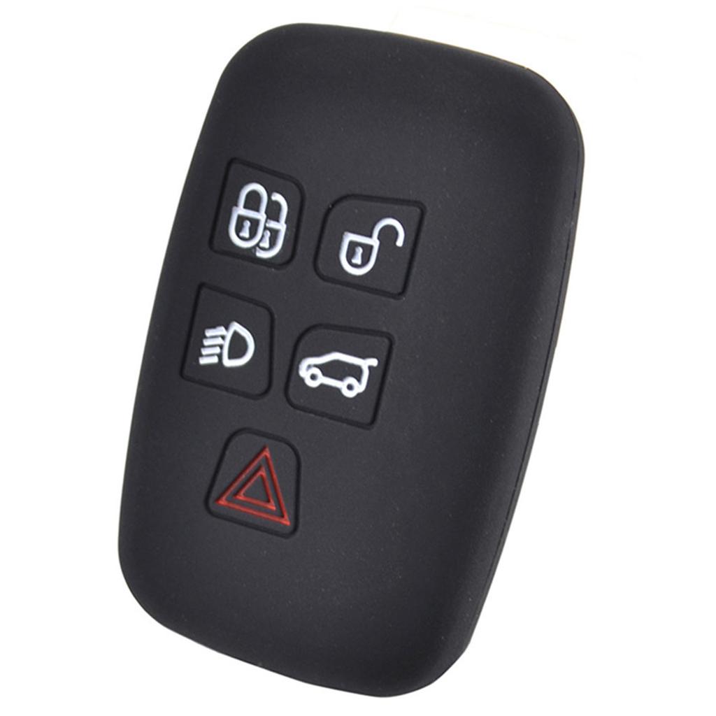 Для Land Rover Range Rover Vogue Discovery Jaguar F Pace Type XJ силиконовый чехол для ключа чехол для 5 кнопок резиновый чехол для пульта дистанционного управления