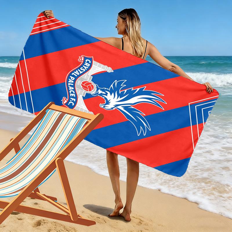 Crystal Palace Print Beach Towel, Large Soft Quick Dry Towel for Beach Camping Swimming