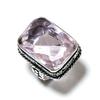 Pink Kunzite Gemstone Handmade 925 Sterling Silver Gift Jewelry Ring Size 6 C3o87