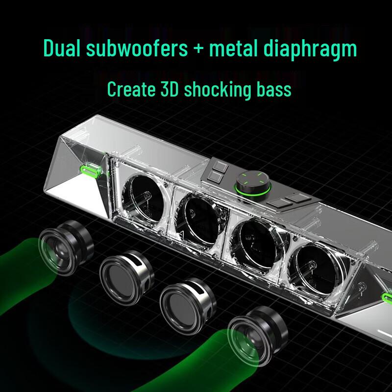 Игровые колонки Newmine V6 RGB с микрофоном, штекер CN (адаптер в комплекте) (Китайская версия)