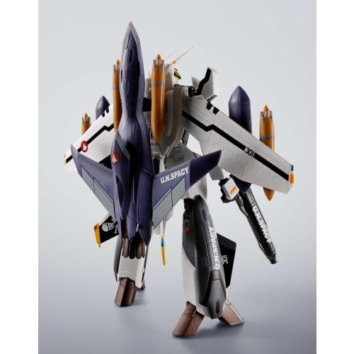 TAMASHII NATIONS HI-METAL R Macross Zero VF-OS Phoenix (Roy Focker's Custom) + QF-2200D-B Ghost, Approx. 140mm ABS & Diecast & PVC Painted Movable Fig