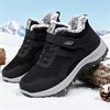 Cotton Shoes, Snow Boots, Velcro Cotton Boots with Fleece and Thickened, Women's Boots, Versatile Ankle Boots