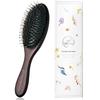Head Spa Hair Brush Boar Bristle Brush Pig Bristle Brush Scalp Massage Promote Blood Circulation Curly Hair Static Electricity Prevention Silky Shiny
