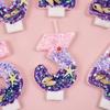 0-9 Number Gradient Candles Mermaid Birthday Decoration Cake Candles Balls for Cakes Birthday Party Cake Decorating Supplies