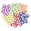 Colorful Spiral Metal Crochet & Circular Knitting Needles with Stitch Markers