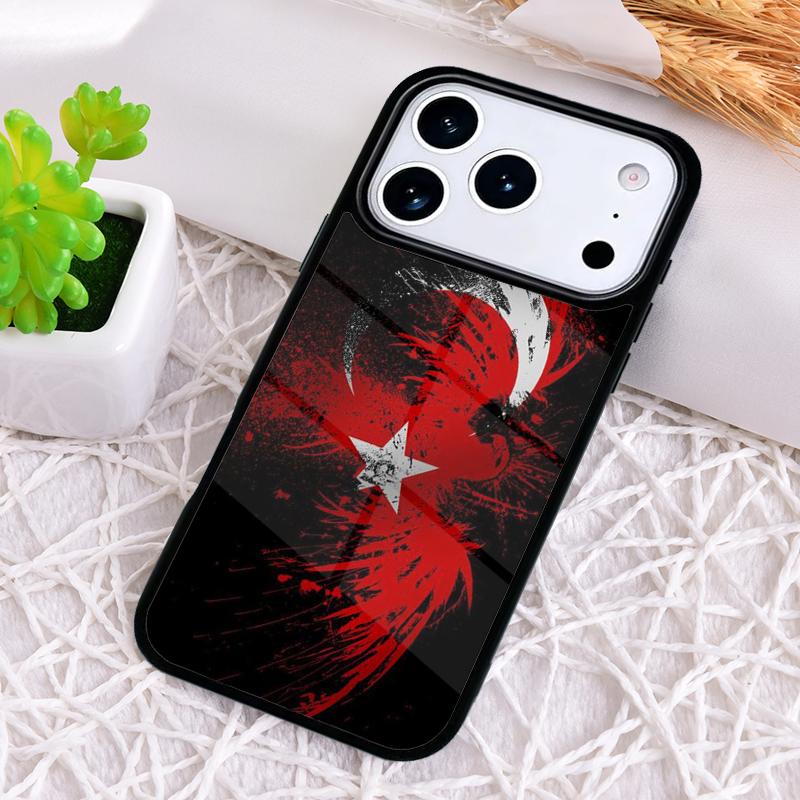 Турция Турецкий флаг Ударопрочный чехол для телефона для iPhone 17 Air 16e 15 11 12 14 13 Pro Max Обложка Coque