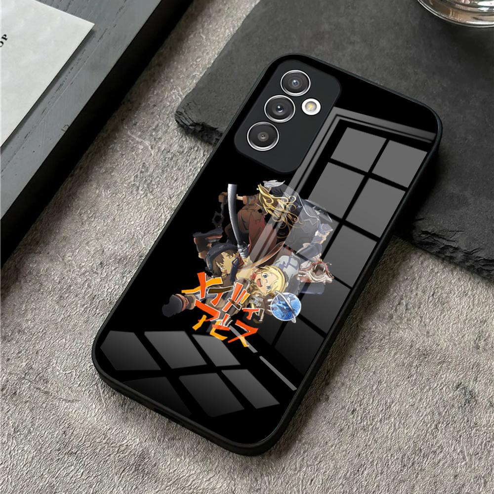 Чехол для телефона Аниме Made In Abyss Для S25 Ultra Samsung S26 S23 S24 Plus S22 S20 S21 Fe A54 A34 A53 A16 Стеклянная крышка