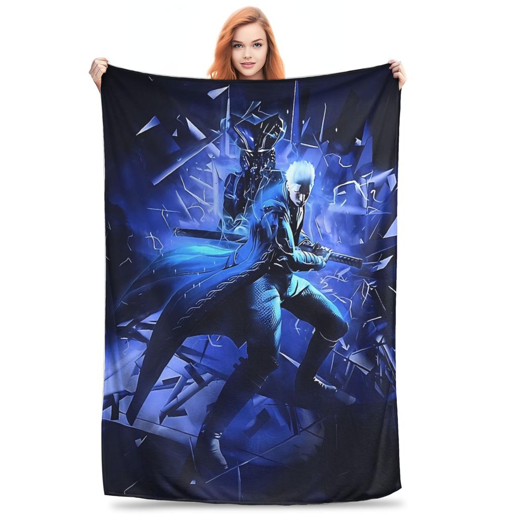 Devil May Cry 5 Dante Plush Blanket Kids Adult  Flannel Throw Blanket For Living Room Warm Design Quality Bedspread Gift