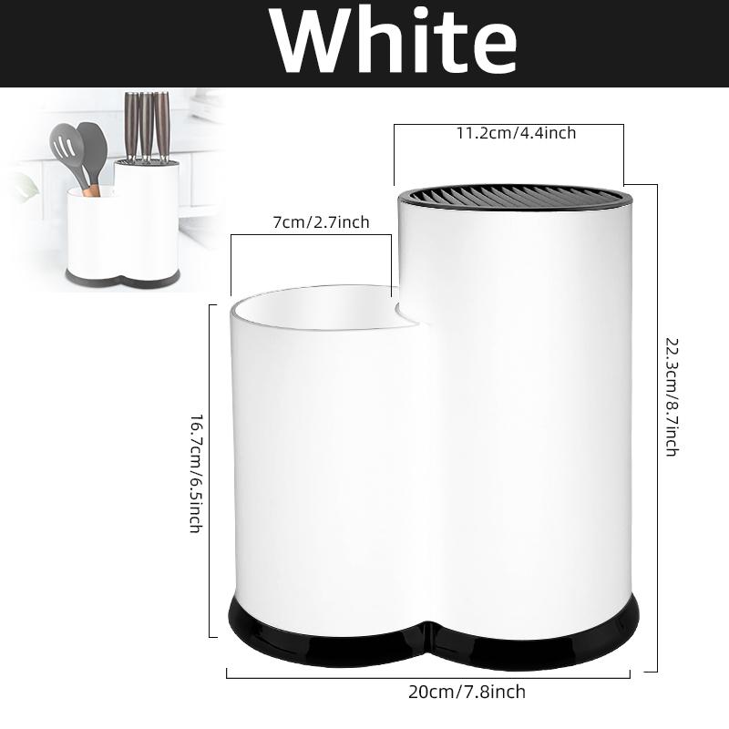 Подставка для ножей, многофункциональная подставка для кухонных принадлежностей, подставка для ножей, полипропиленовая подставка для столовых приборов, контейнер для хранения ложек и вилок, кухонный органайзер, стойка