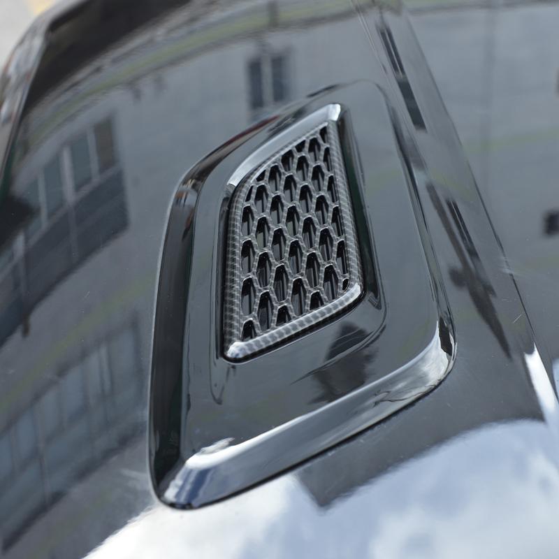 Car Hood Air Vent Cover Trim For Toyota Tacoma 2024-2026 ABS Black Exterior Car Accessories