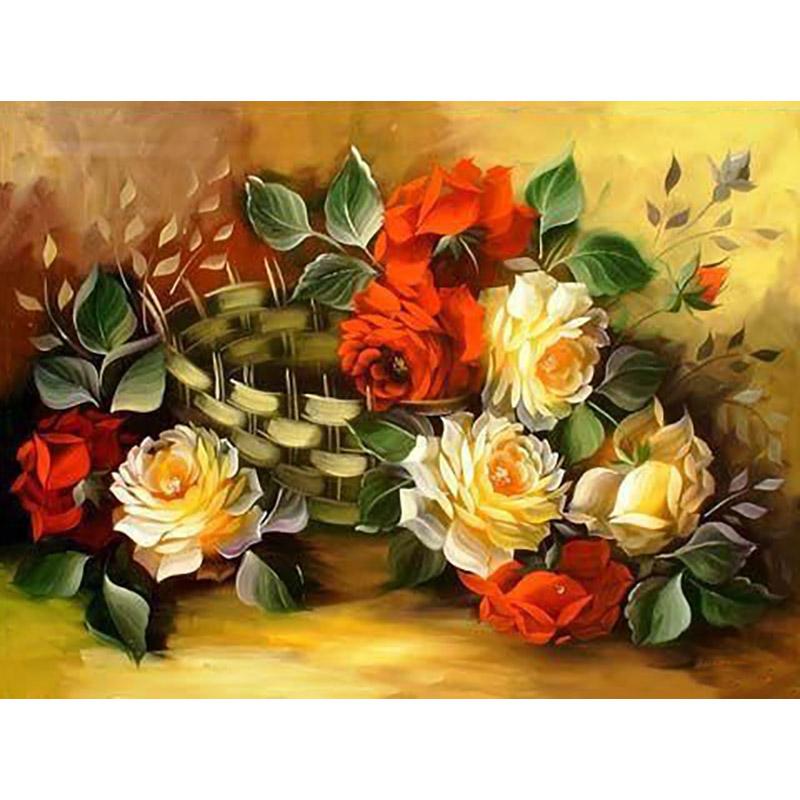 5d алмазная живопись цветок вышивка крестиком рукоделие DIY мозаика вышивка полная круглая дрель украшение со стразами домашнее настенное искусство