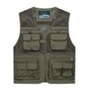 M's Life Outdoor Mesh Vest, Perfect for Fishing and Photography, Breathable, Quick-Drying, and Multifunctional Jacket (Army Green, Size 2XL)