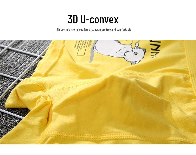 Мужские удобные хлопковые боксеры-брифы с мультяшным принтом крокодила