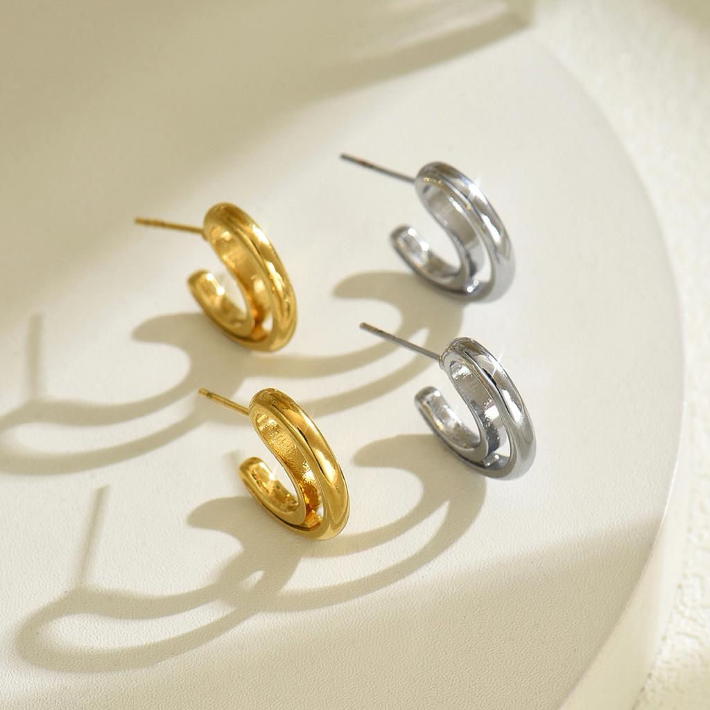 Простые женские серьги