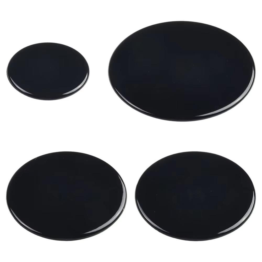 4pcs Concave Shape Cooker Hob Burner Cap Metal Flame Cap Cookware Tools Burner Crown Oven Use