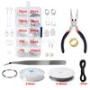 Alloy Accessories Jewelry findings Set Jewelry Making Tools Copper Wire OpenJump Rings Earring Hook Jewelry Making Supplies Kit